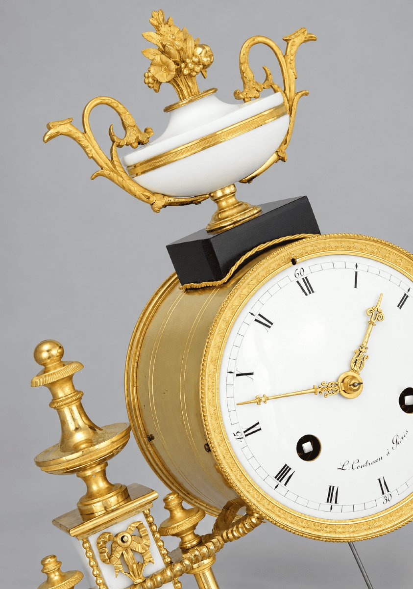 Clock Portico Watchmaker : Contreau 1850-photo-1