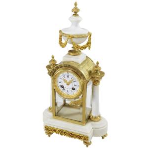 Pendule Napoléon III Cage En Verre