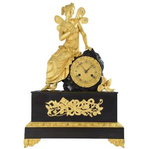 Clock "psyche" Empire Charles X 1840