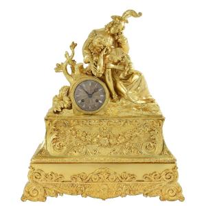 Clock In Bronze Mercury Gilding 1820