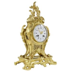 Clock Gilt Bronze Louis XV Era Napoléon III