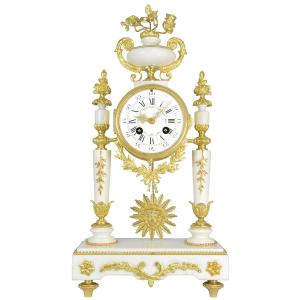  Clock Portico In Marble And Gilded Bronze Napoléon III