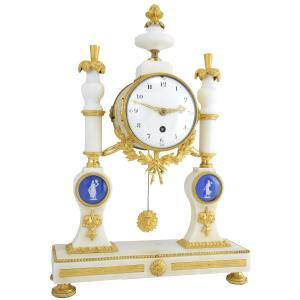 Clock Portico XVIIIème Era Louis XVI 18th Century XVIIIe