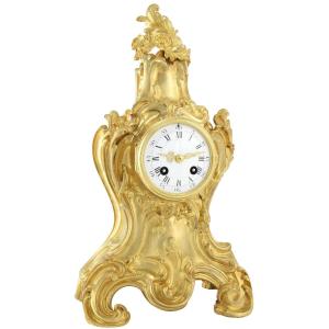 Pendule du Sculpteur Eugène Lelièvre (1856-1945) Louis XV