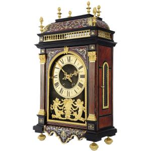 Clock "religious" Style Louis XIV Marquetery Technique Boulle