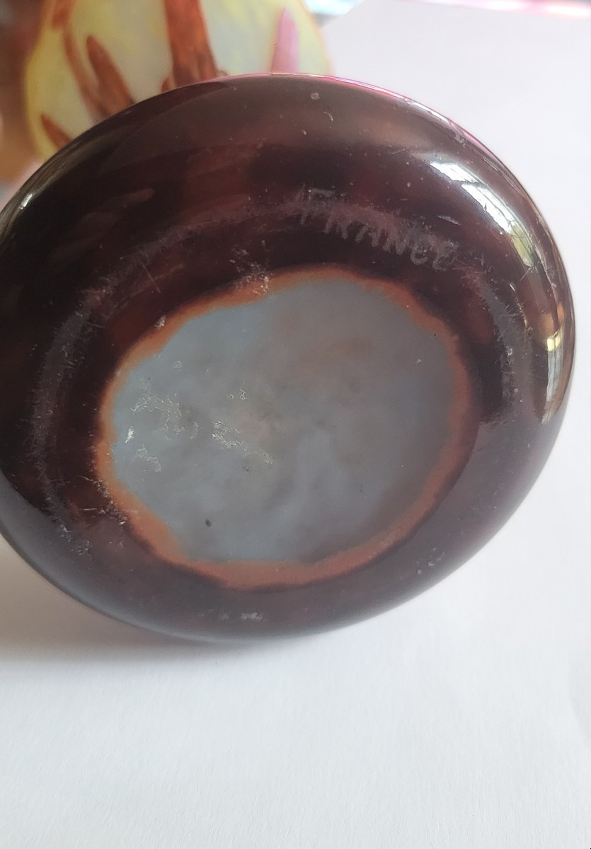 Vase " Charder /le Verre Français  "orchidées  Model"-photo-3