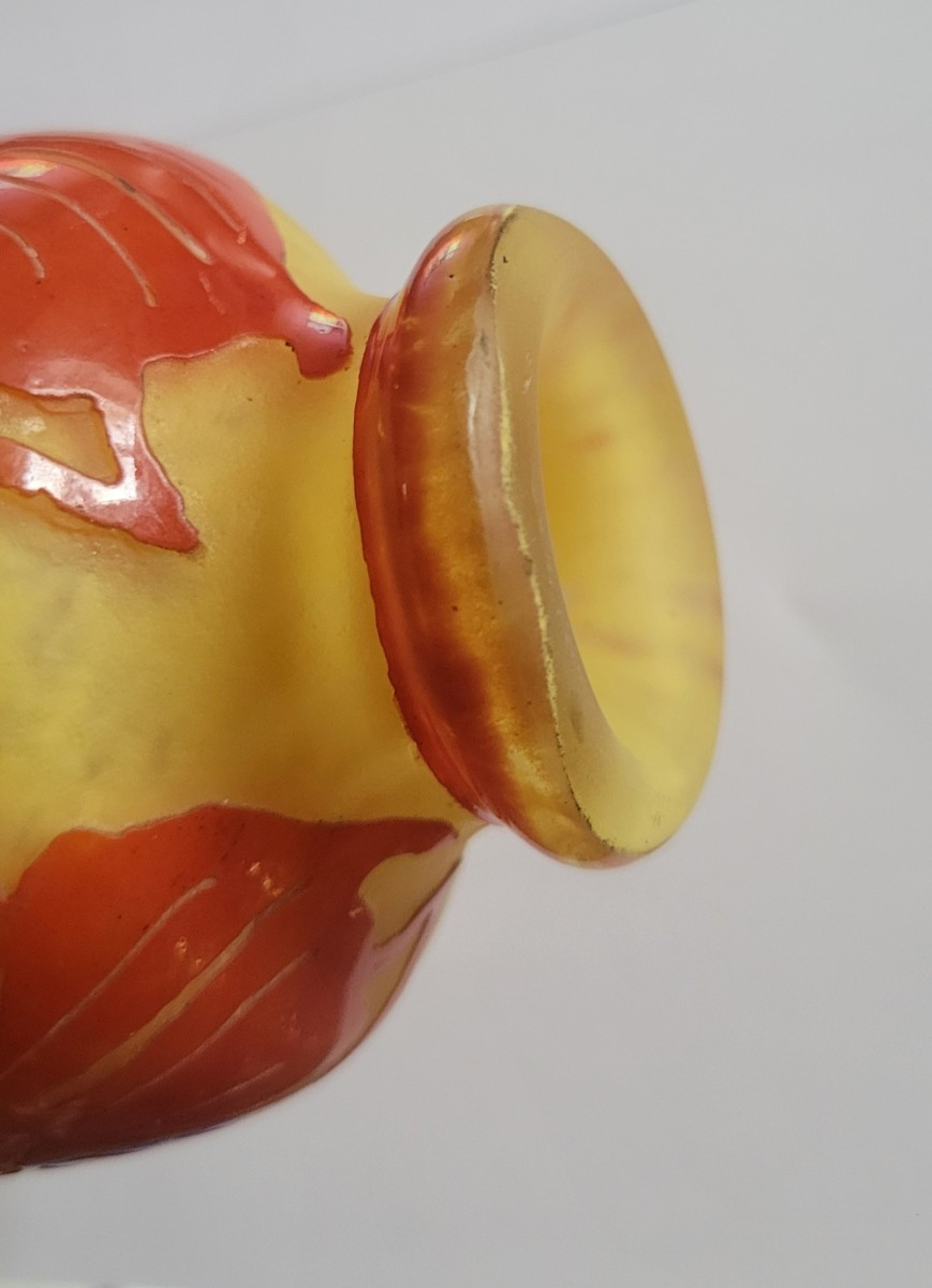 Vase " Charder /le Verre Français  "orchidées  Model"-photo-5