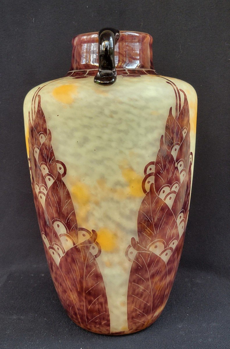  Vase  Le Verre Français Modèles" Lauriers " 1924-1927-photo-4