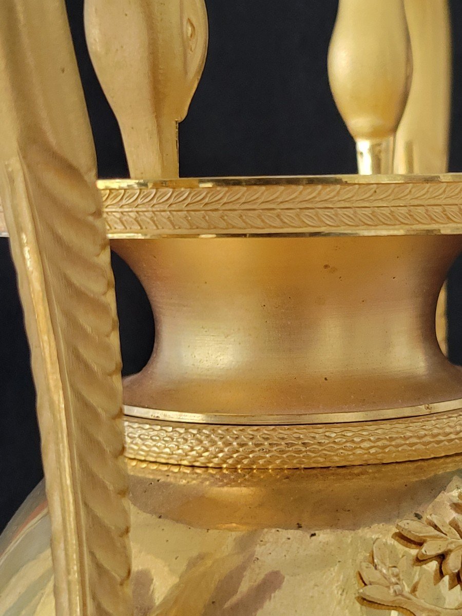 Pendule Vase époque Empire Signé Robin Ainé-photo-1