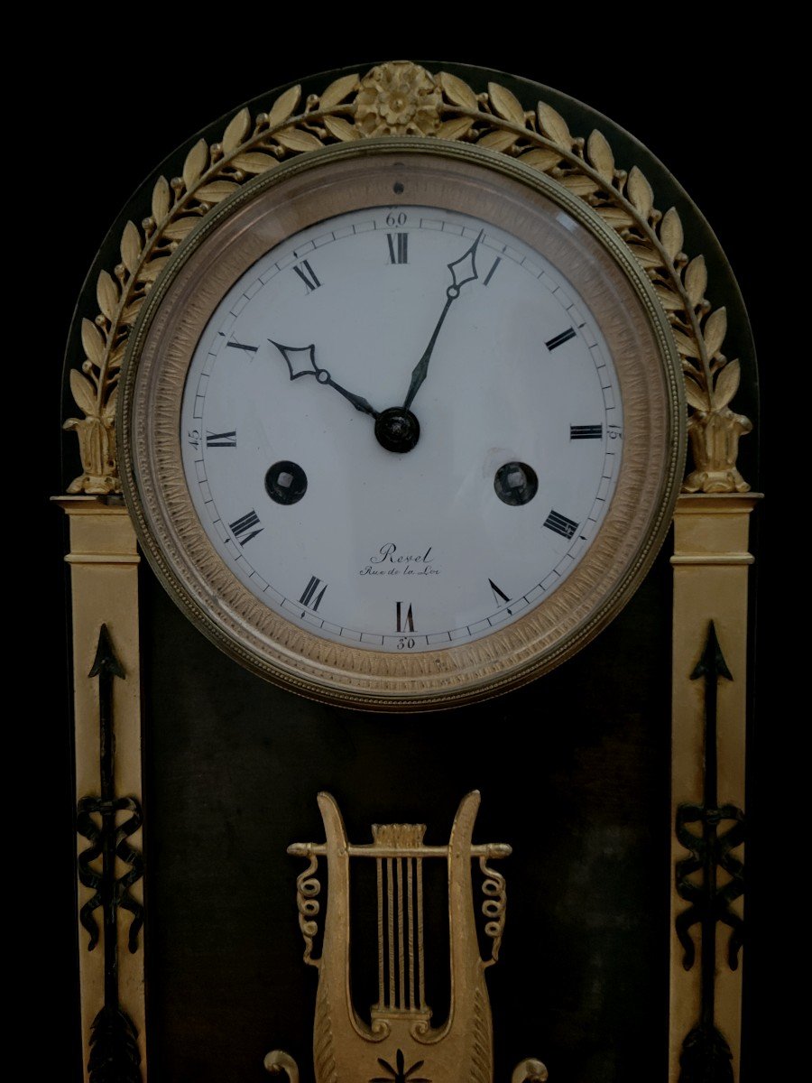 Borne Clock In Gilt Bronze And Patina Circa 1805-photo-3