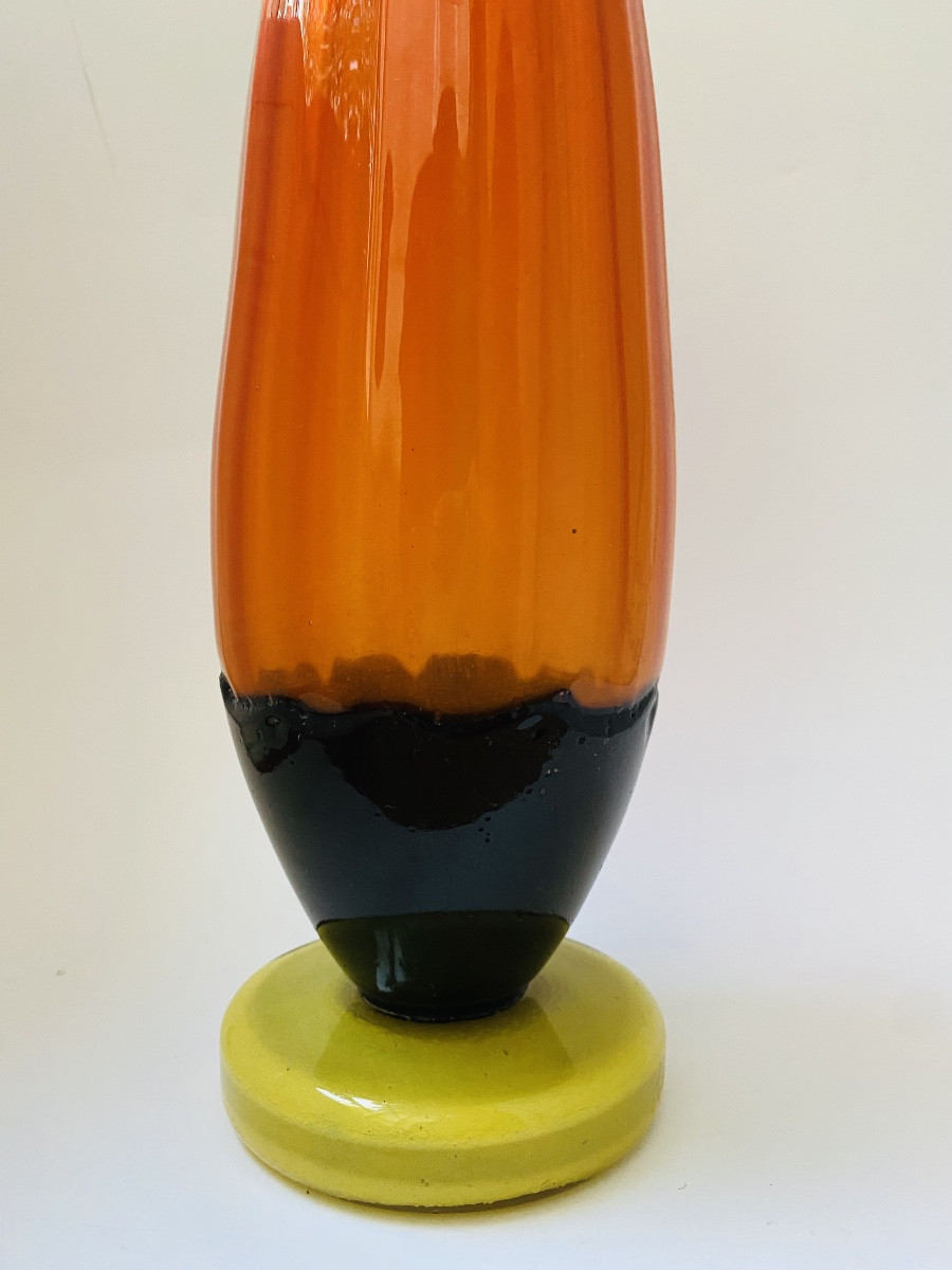 Schneider Charles: "filletés" Series Vase Circa 1925-photo-2