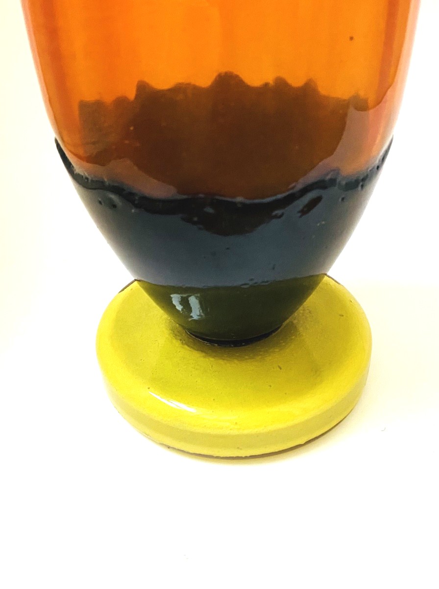 Schneider Charles :  vase série "Filetés" vers 1925-photo-1