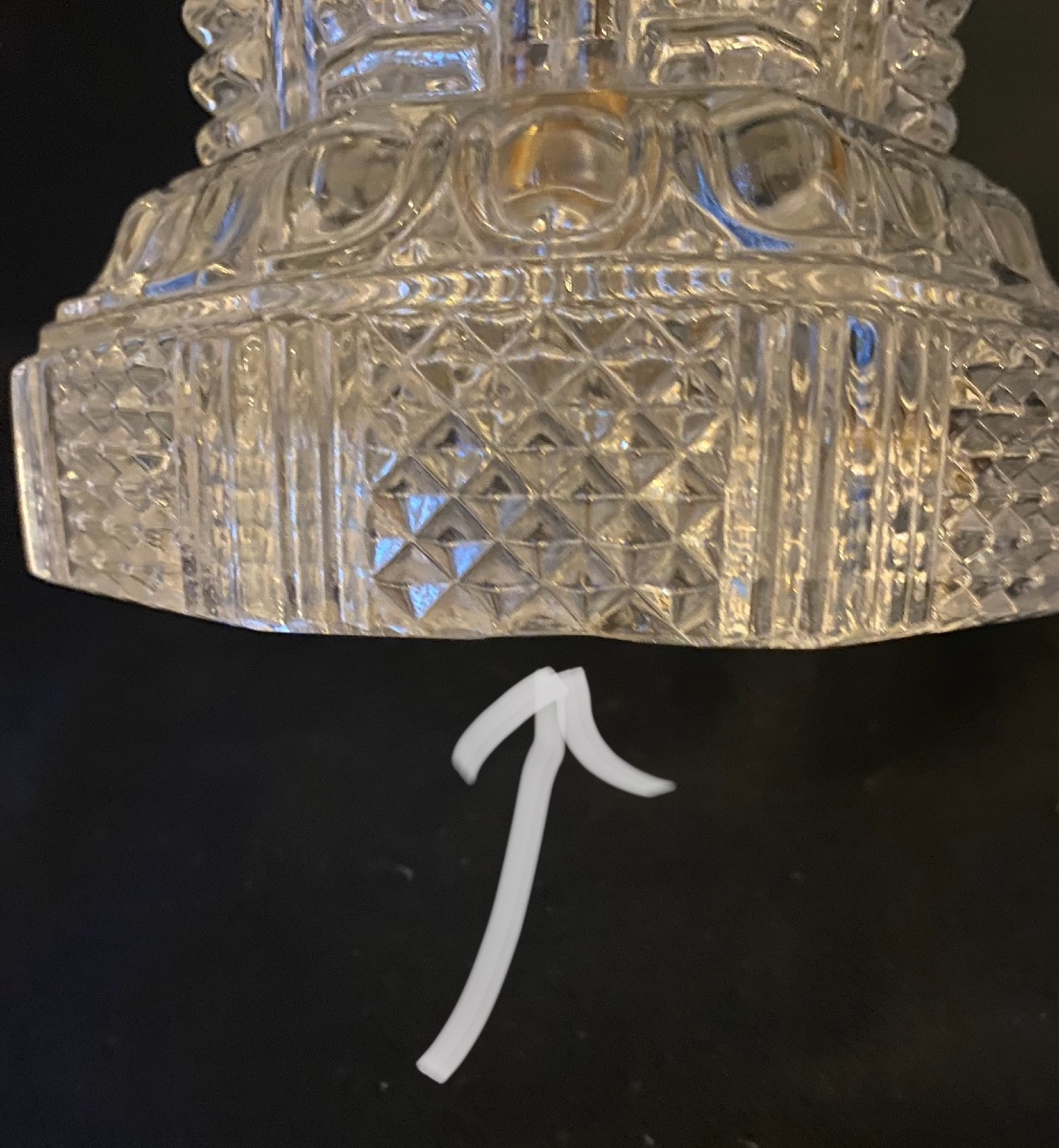 Pair Of Sinombre Lamps In Le Creusot Crystal And Bronze From The Restoration Period-photo-6