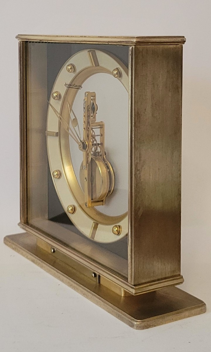 Jaeger Lecoultre , Clock With Baguette Movement Circa 1950-1955-photo-2