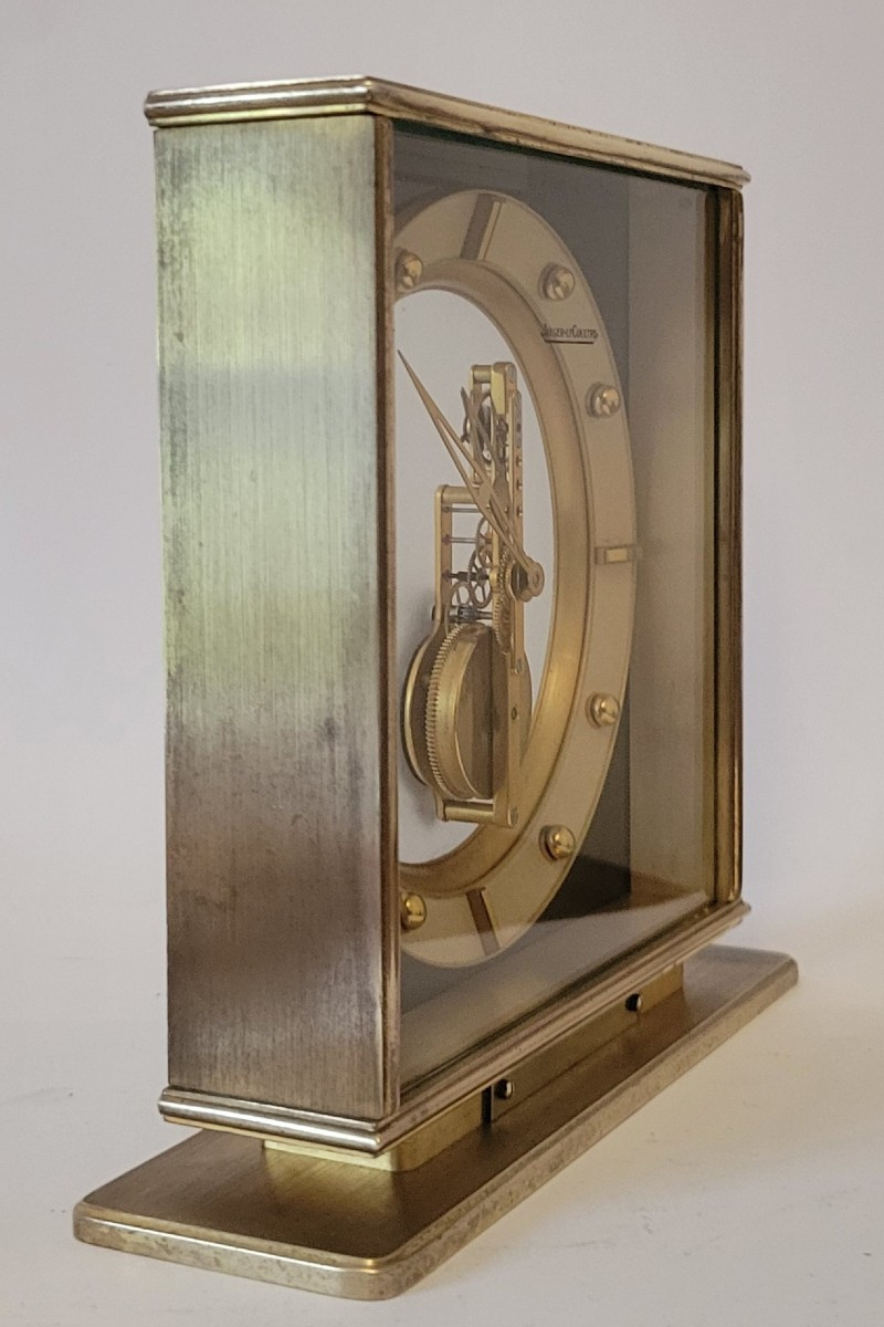 Jaeger Lecoultre , Clock With Baguette Movement Circa 1950-1955-photo-6
