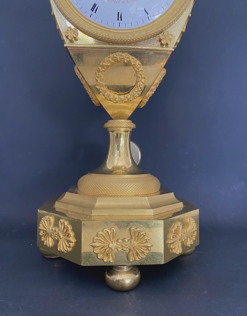 Gilt Bronze Vase Clock Circa 1820-photo-5