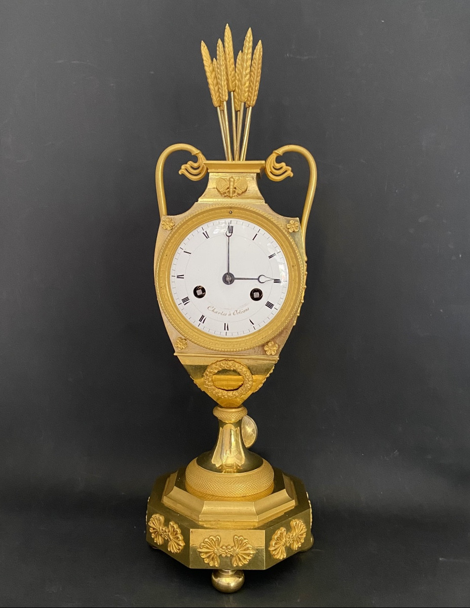 Gilt Bronze Vase Clock Circa 1820