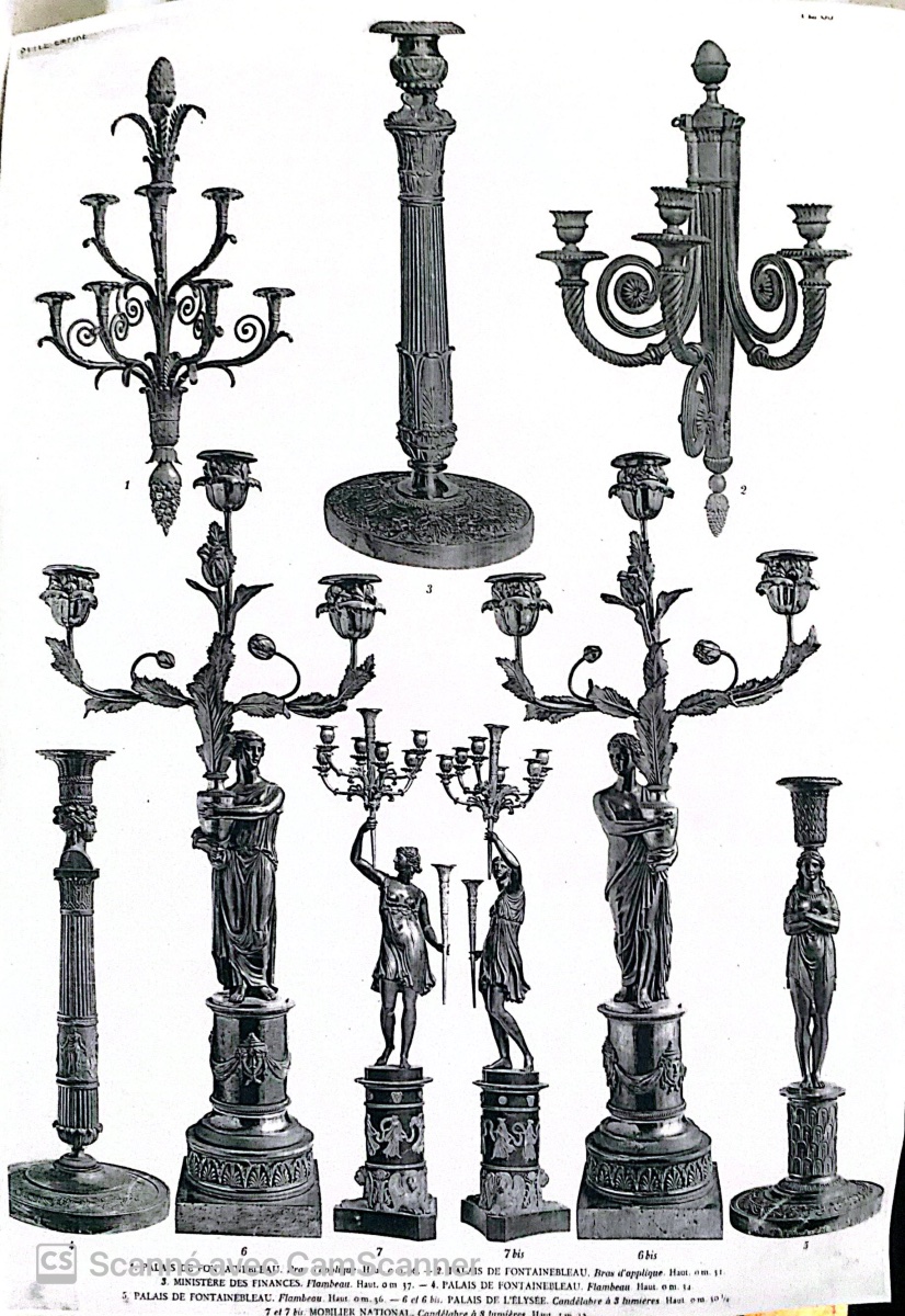 Pair Of 3-light Candelabras From The Directoire Period-photo-6