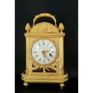 Portable Louis XVI Period Clock Signed De Bon And Barbezat, Attributed To R. Osmond
