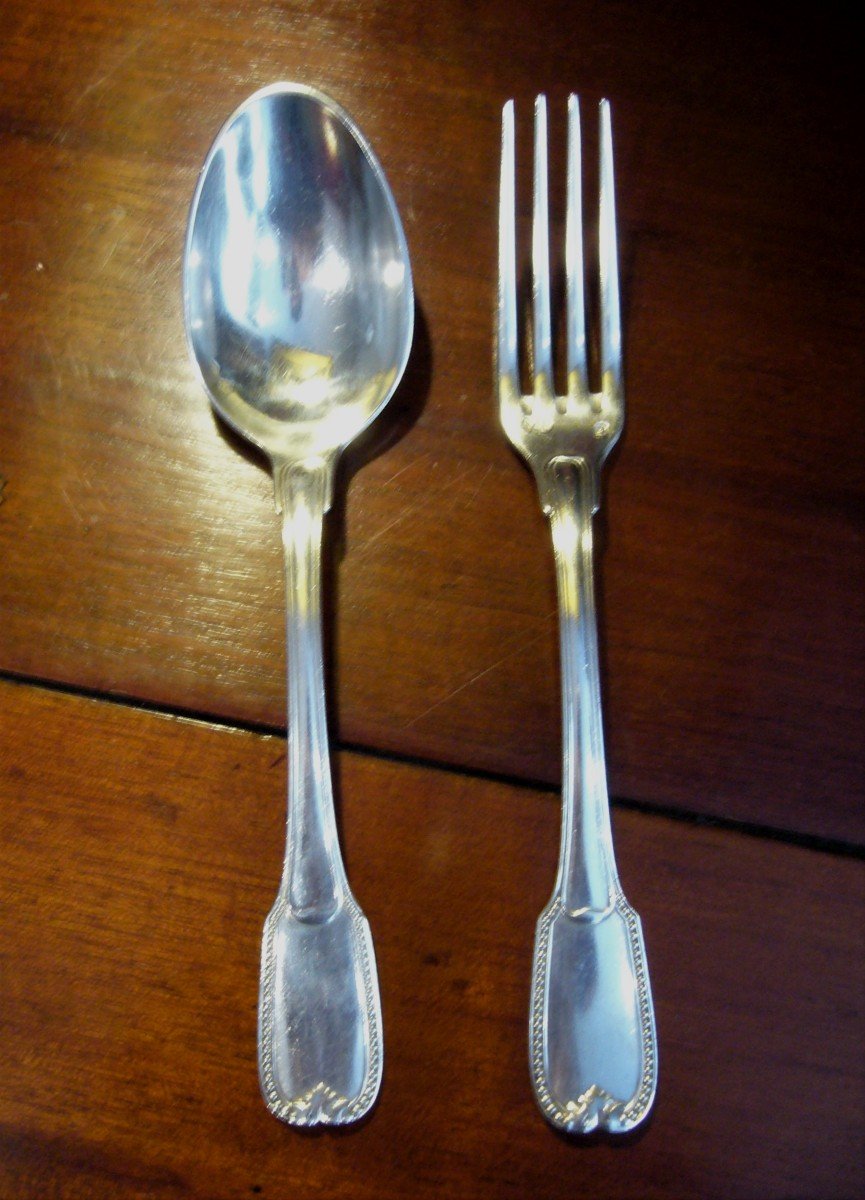 Sterling Silver Baptism Cutlery, Christofle