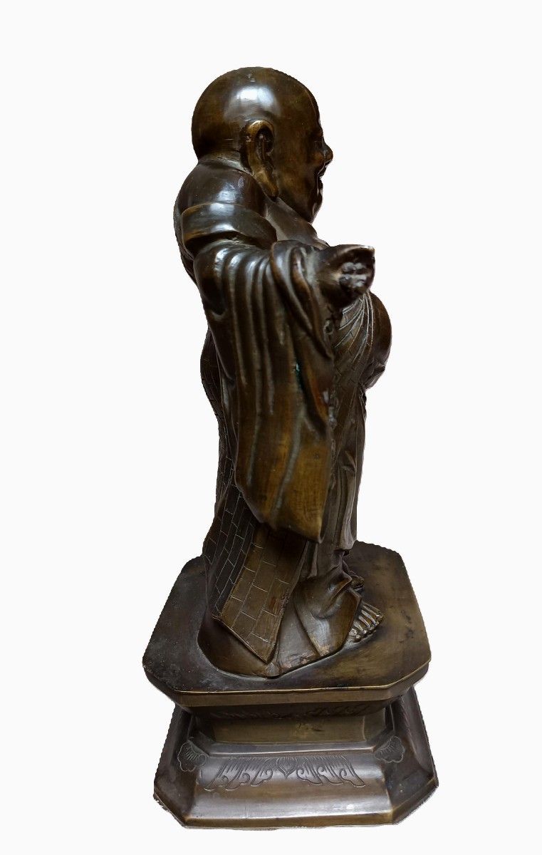 China - Bronze Statue Of Budai-photo-3