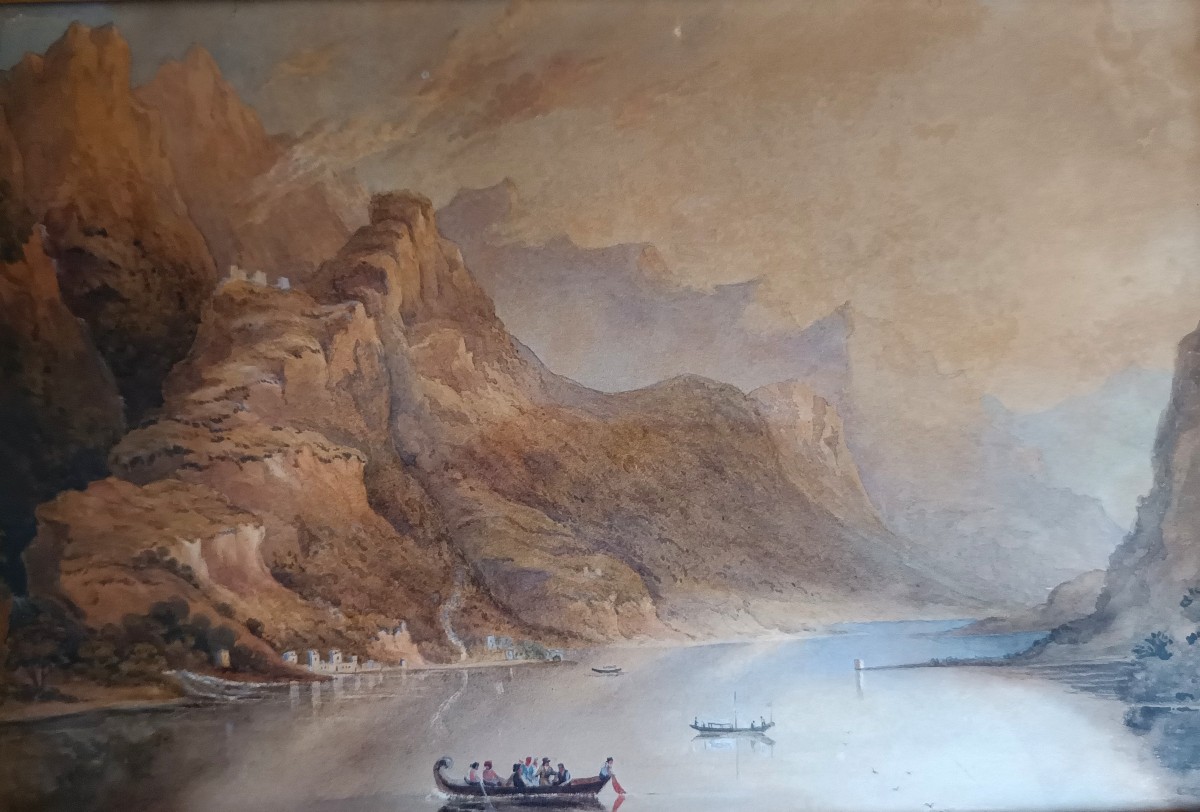 Watercolor Of Lake Como-photo-2