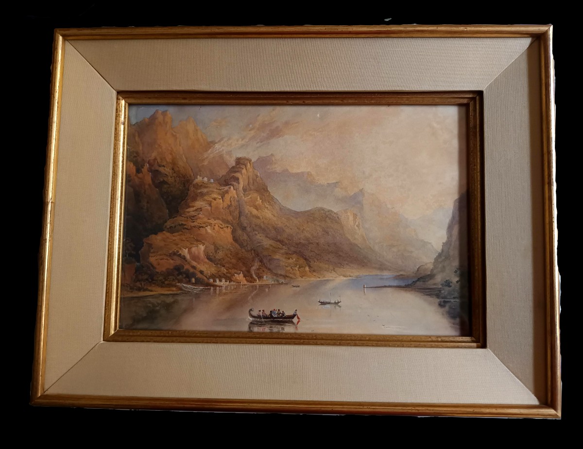 Watercolor Of Lake Como