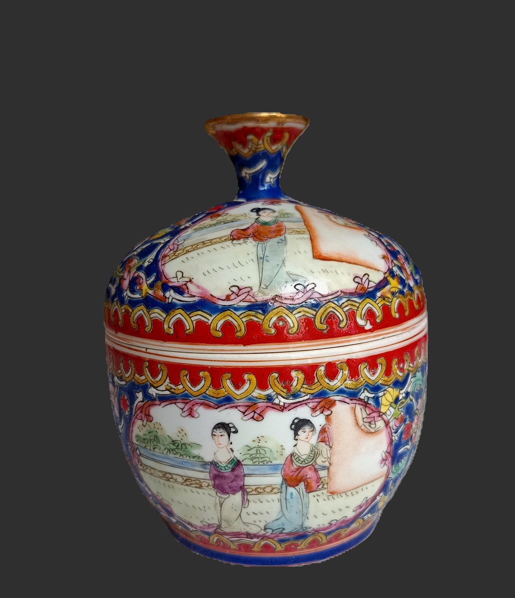 Pot couvert en porcelaine, Chine-photo-2