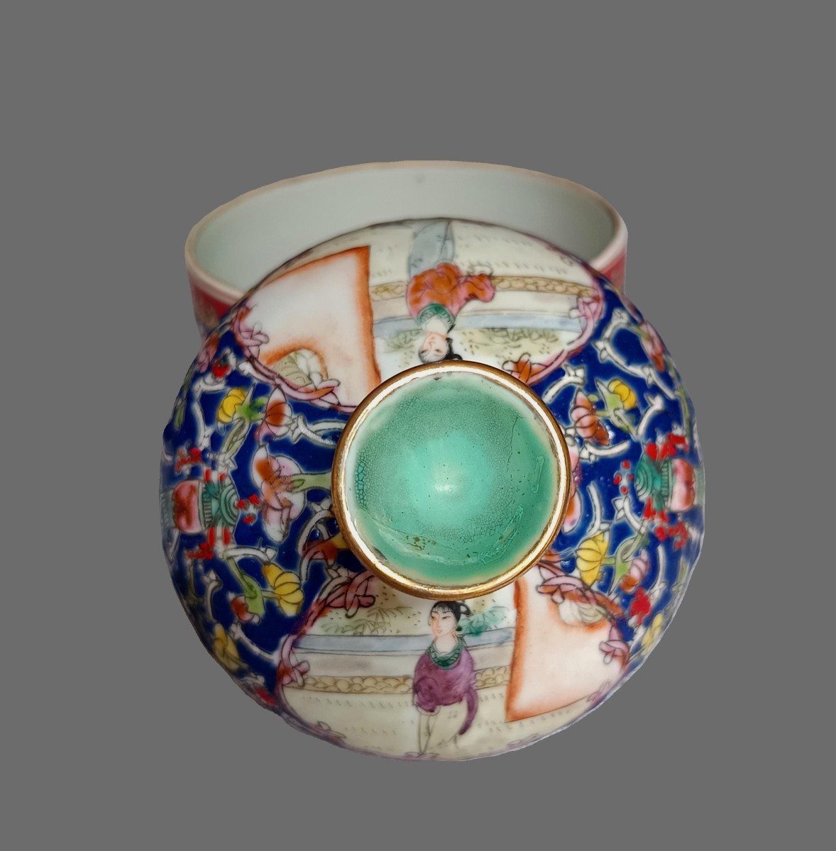 Pot couvert en porcelaine, Chine-photo-3