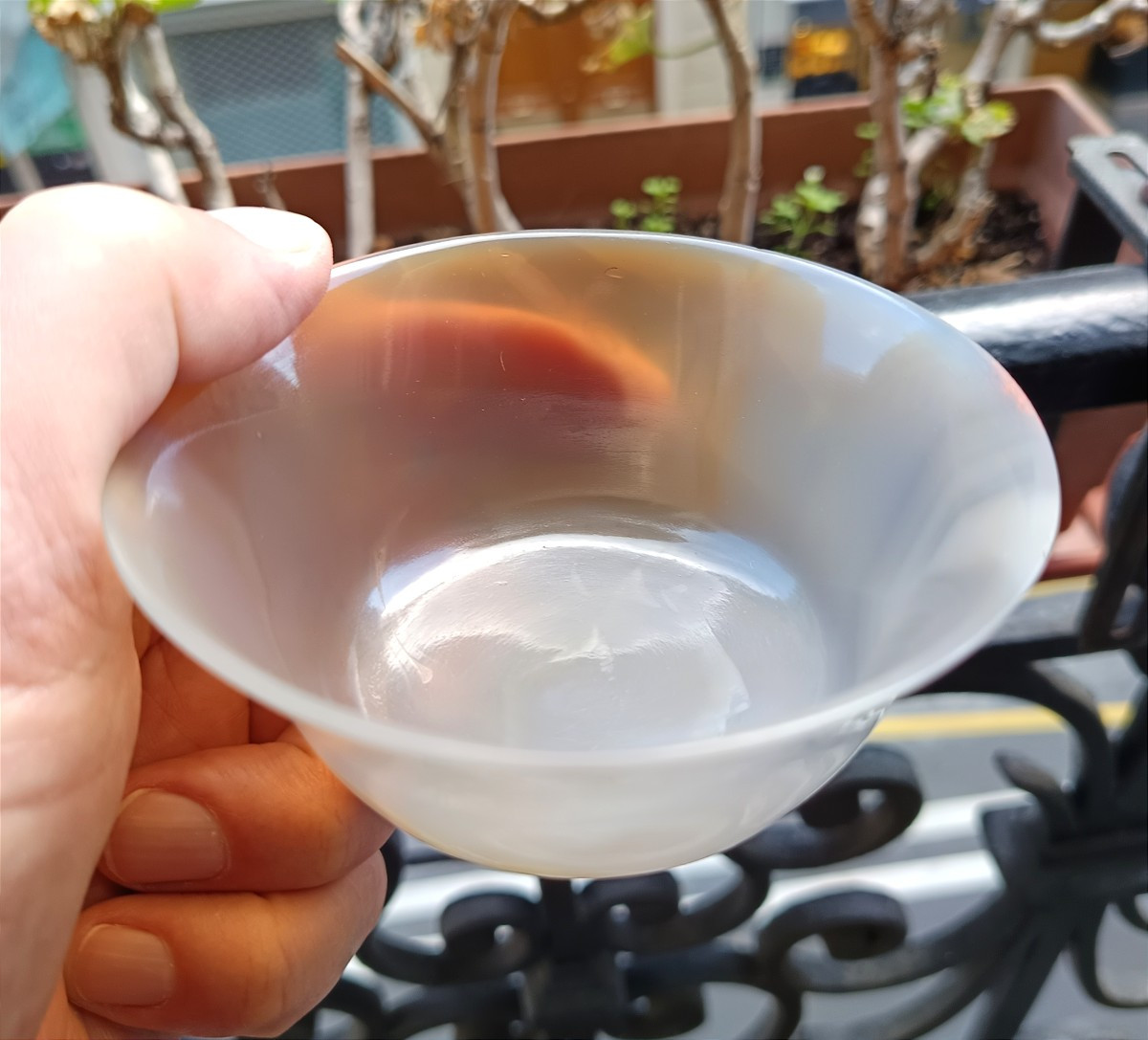 Chine - Coupe en agate translucide-photo-4