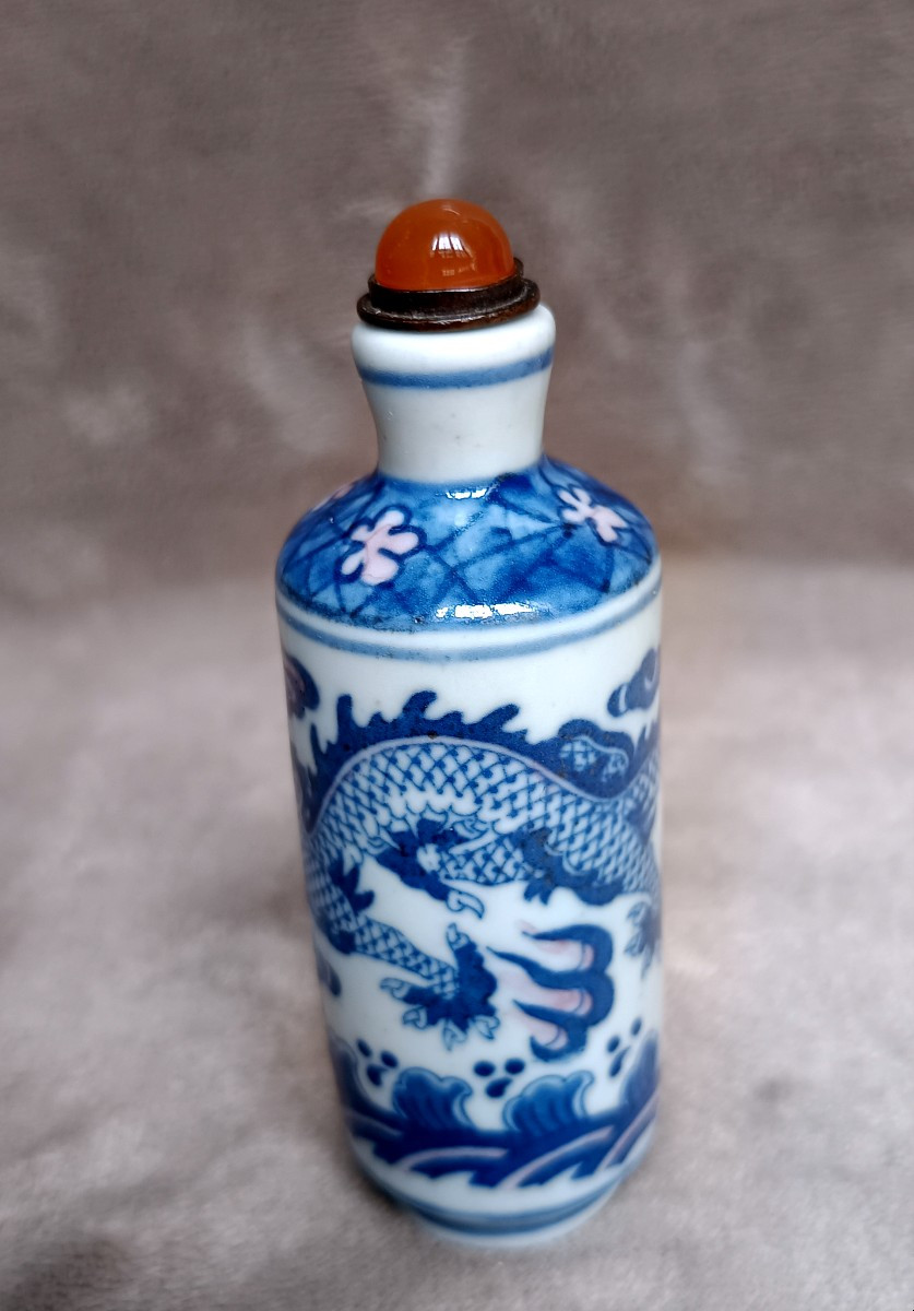 Chine - Tabatière en porcelaine-photo-2