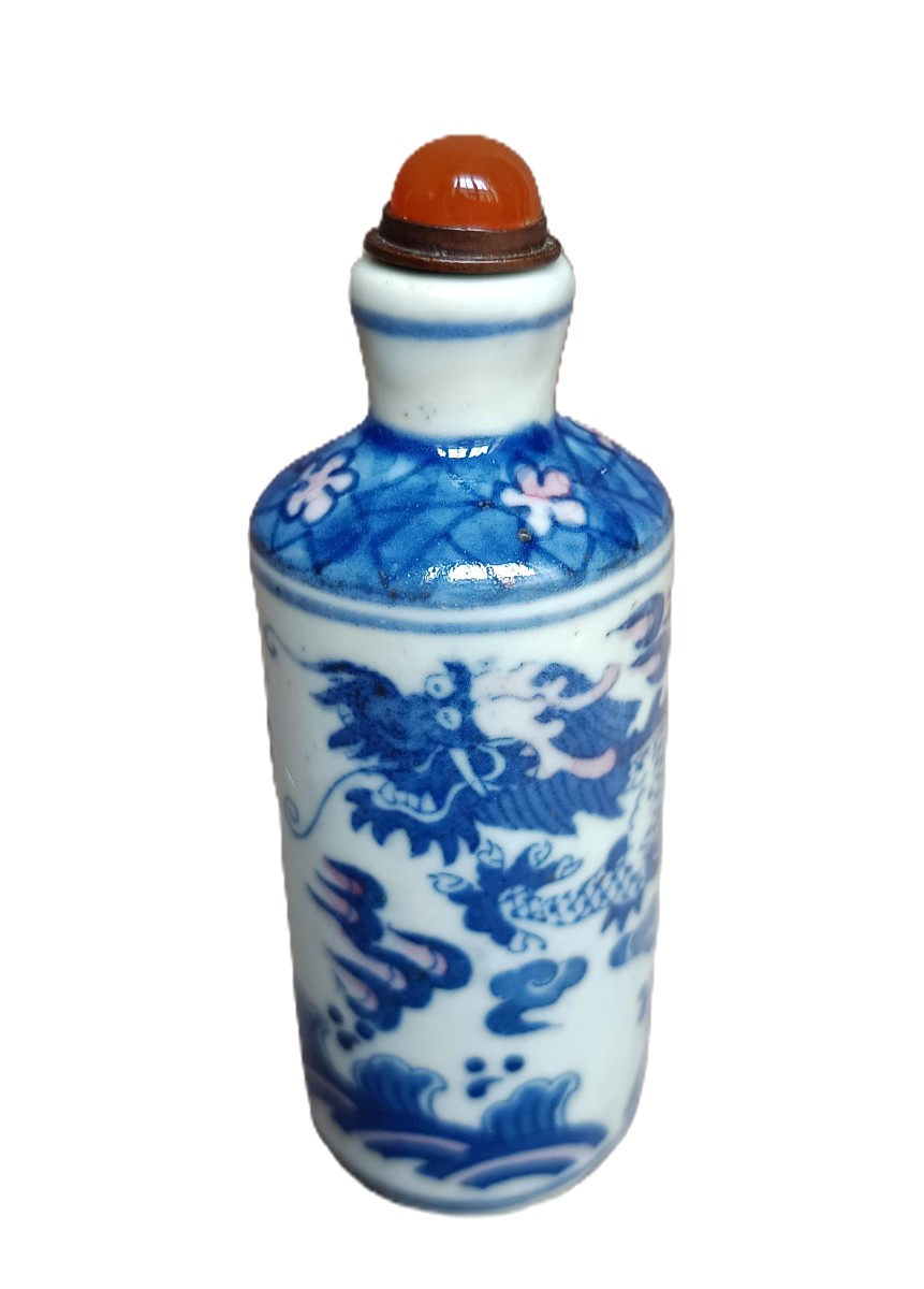 Chine - Tabatière en porcelaine-photo-4