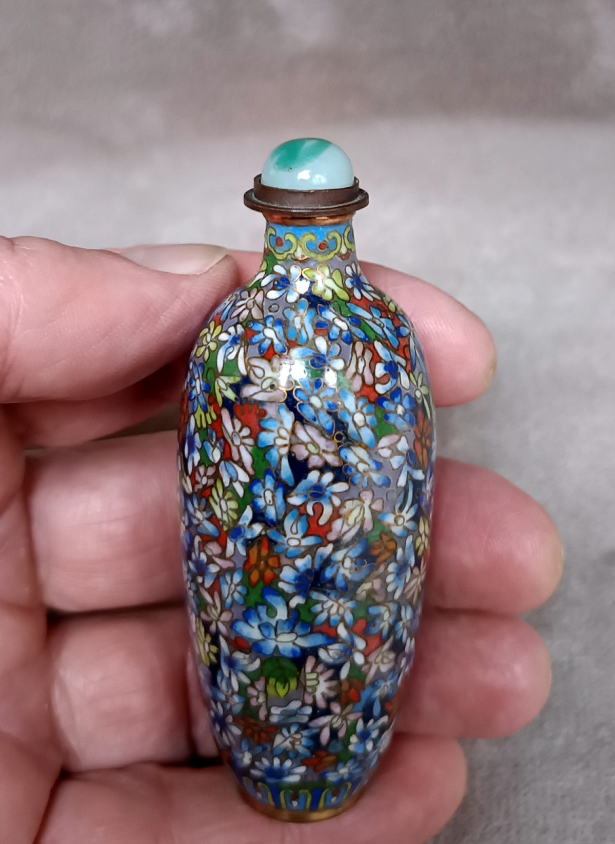 China - Cloisonné Enamel Snuffbox-photo-3