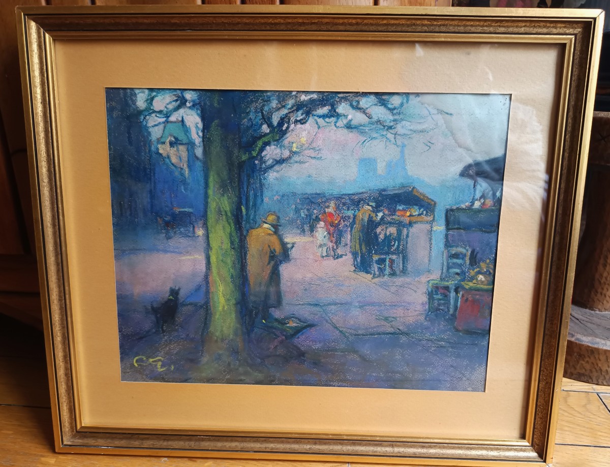 Les bouquinistes sur les quais de Seine, Louis Fortuney-photo-3