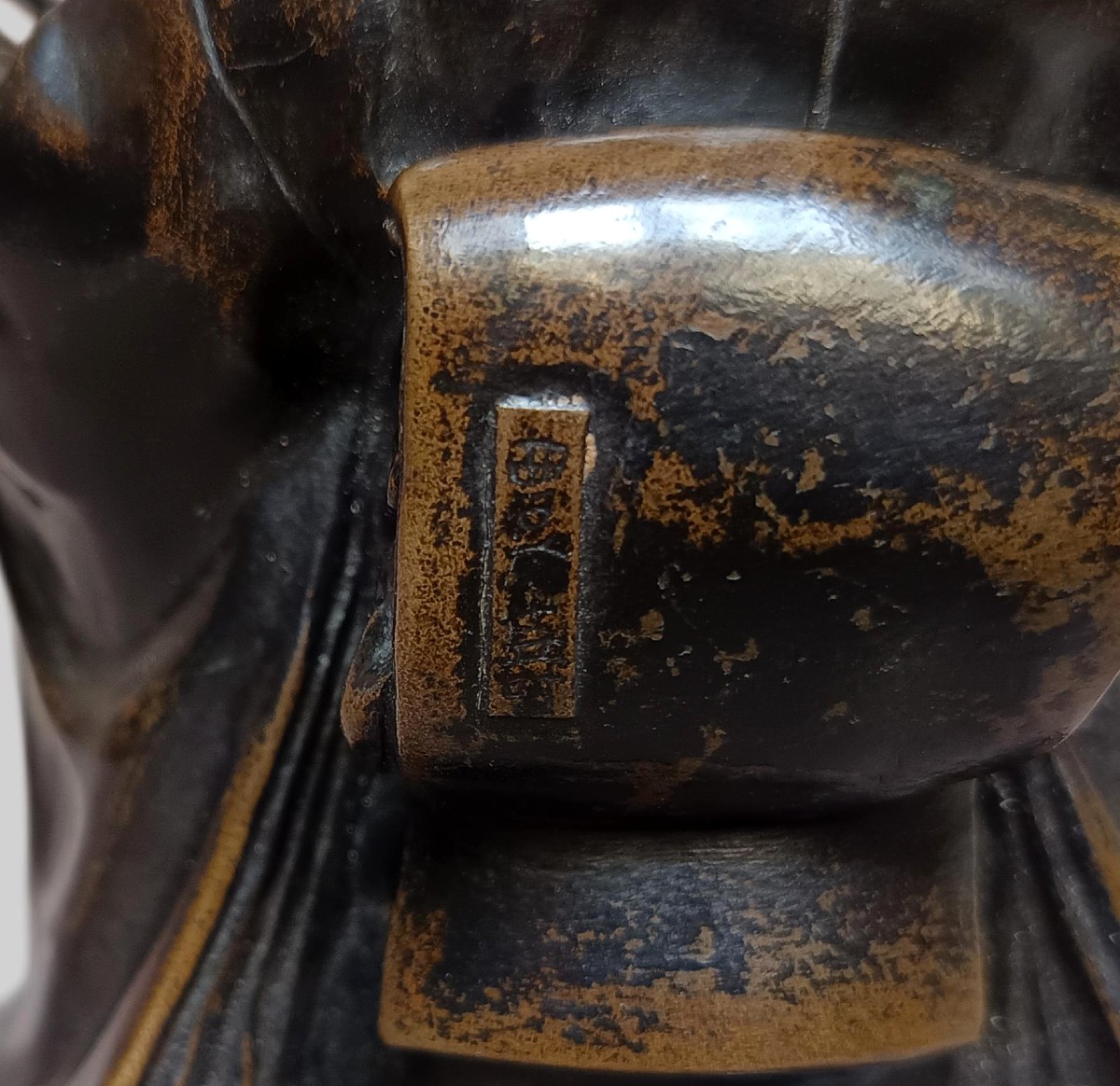 Bronze Okimono Of A Geisha-photo-4