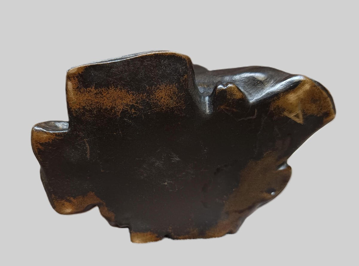 Bronze Okimono Of A Geisha-photo-1