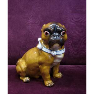 Large Porcelain Pug