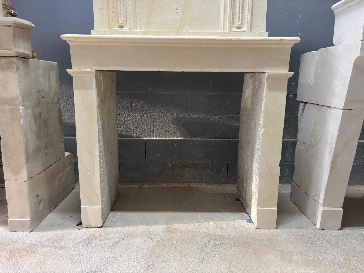 Antique Stone Fireplace -photo-3