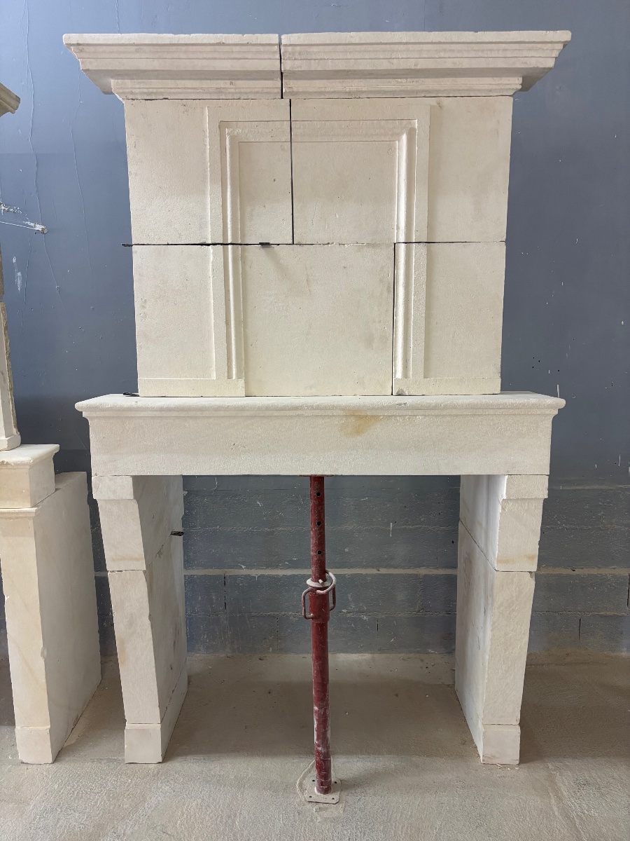 Antique Stone Fireplace 