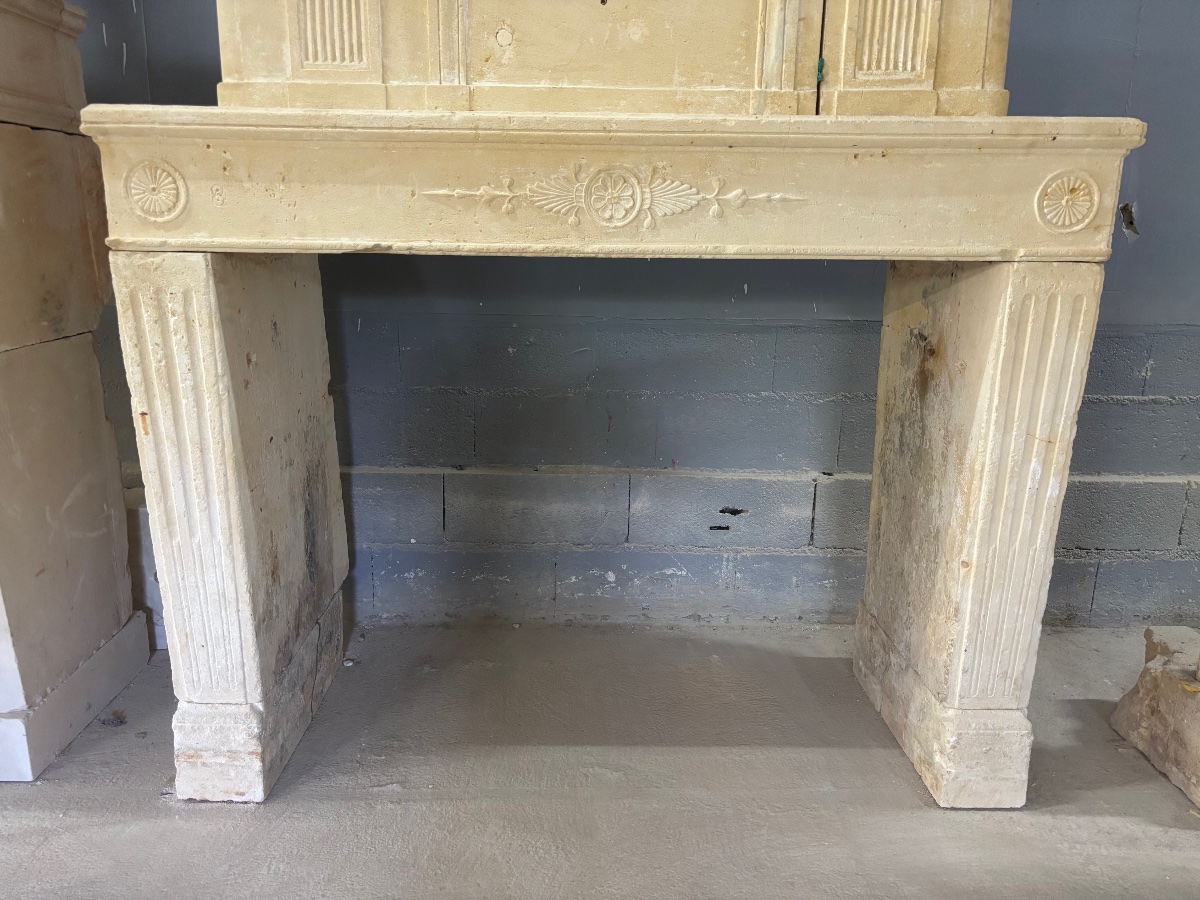 Antique Stone Fireplace -photo-3