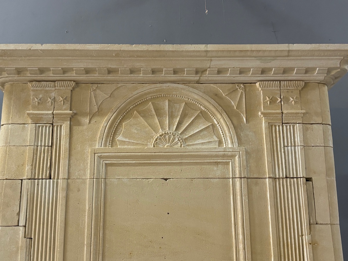 Antique Stone Fireplace -photo-4
