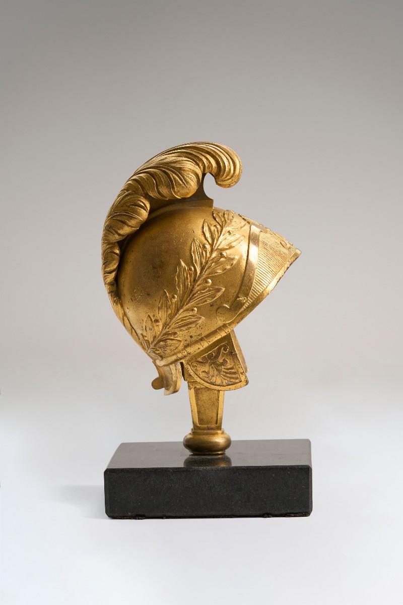 Ornamental Helmet In Gilded Bronze 