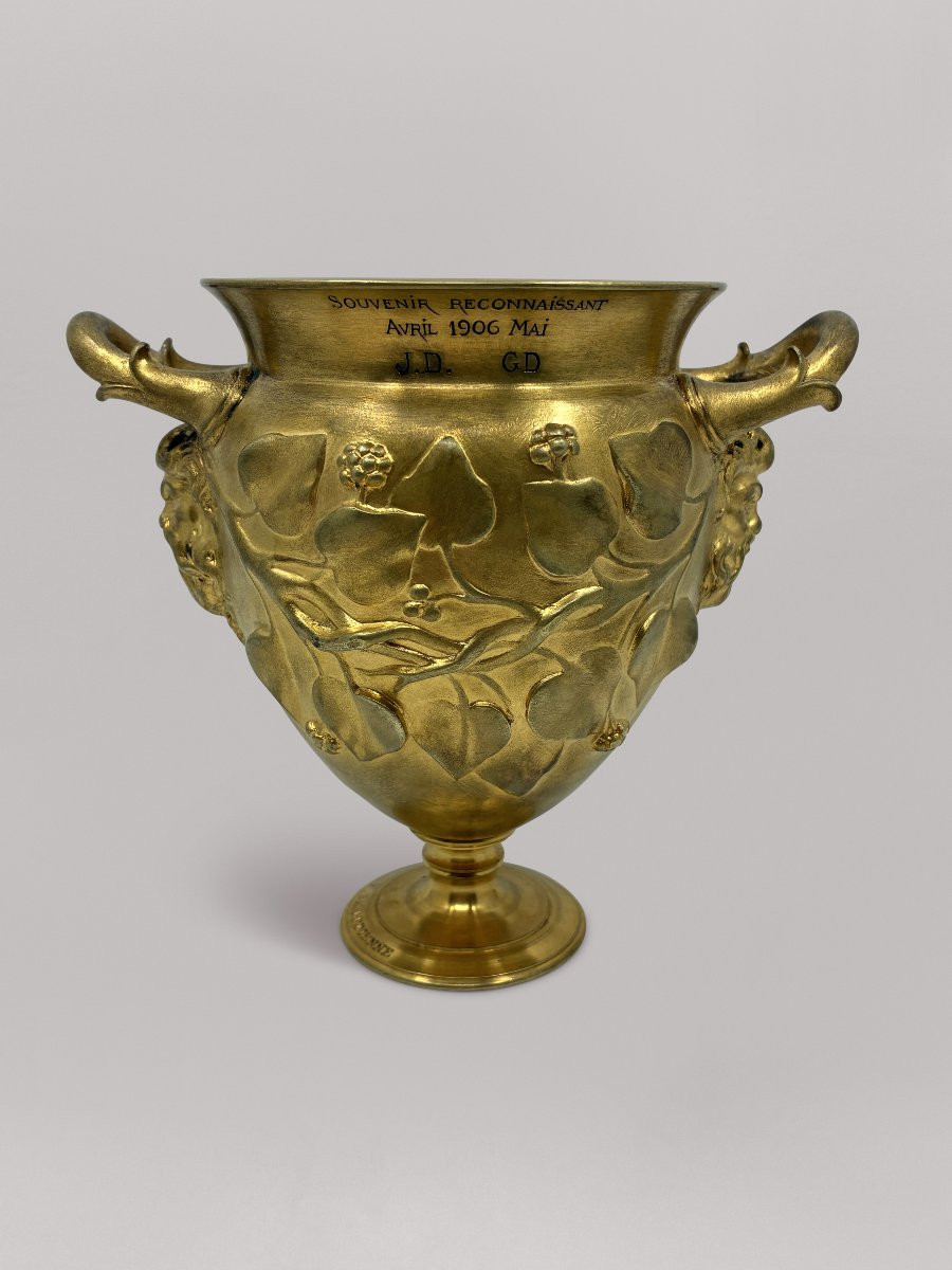 Small Two-handled Pedestal Bowl, Circa 1900-1906 - Ferdinand Levillain (1837-1905)-photo-2