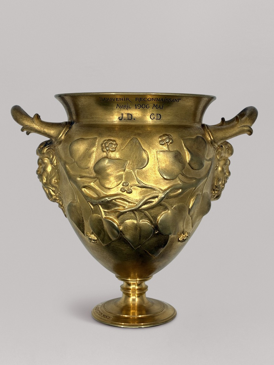 Small Two-handled Pedestal Bowl, Circa 1900-1906 - Ferdinand Levillain (1837-1905)