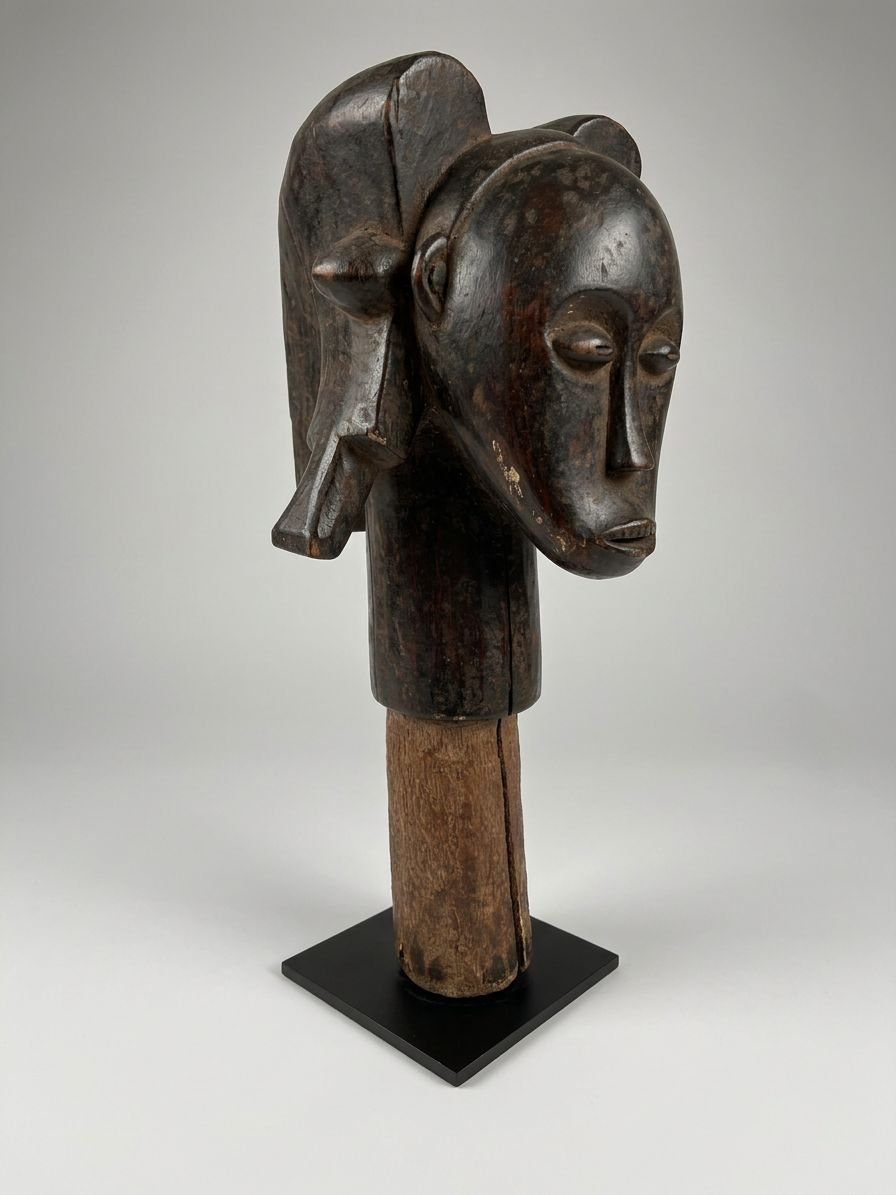 Fang Statue - Byeri-type Reliquary Head On Base-photo-2