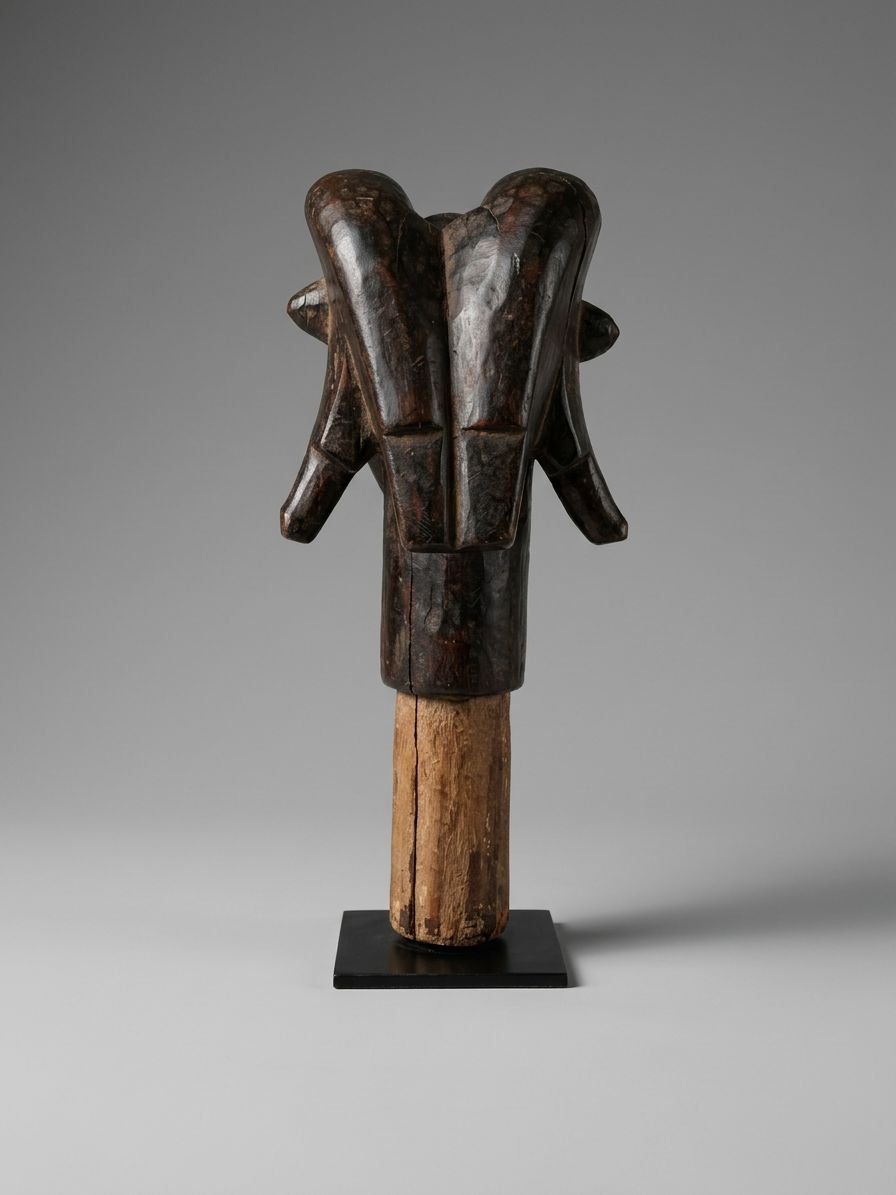 Fang Statue - Byeri-type Reliquary Head On Base-photo-3