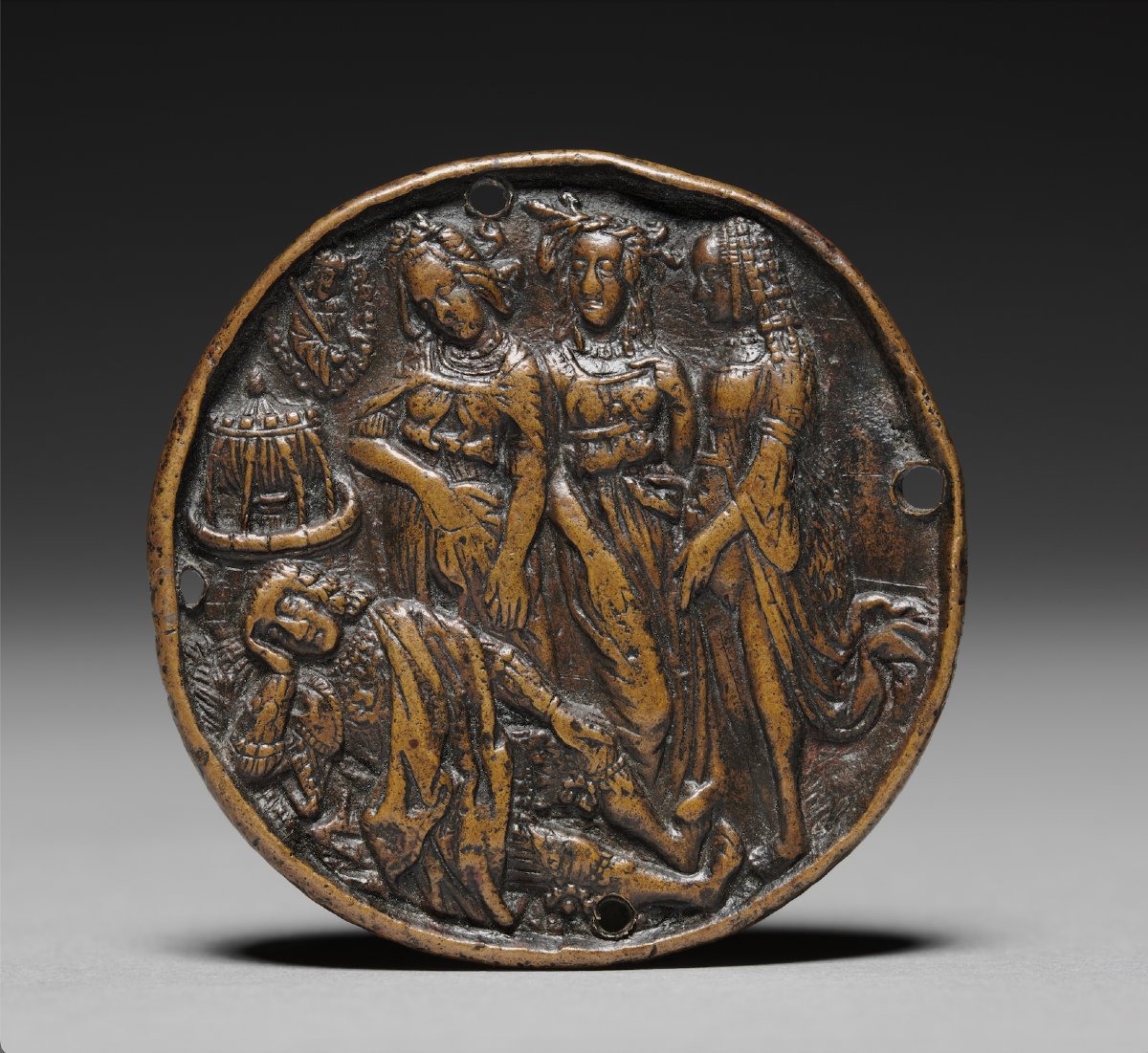 Médaille en bronze à l’effigie de Philippe II, d’après Leone Leoni-photo-4