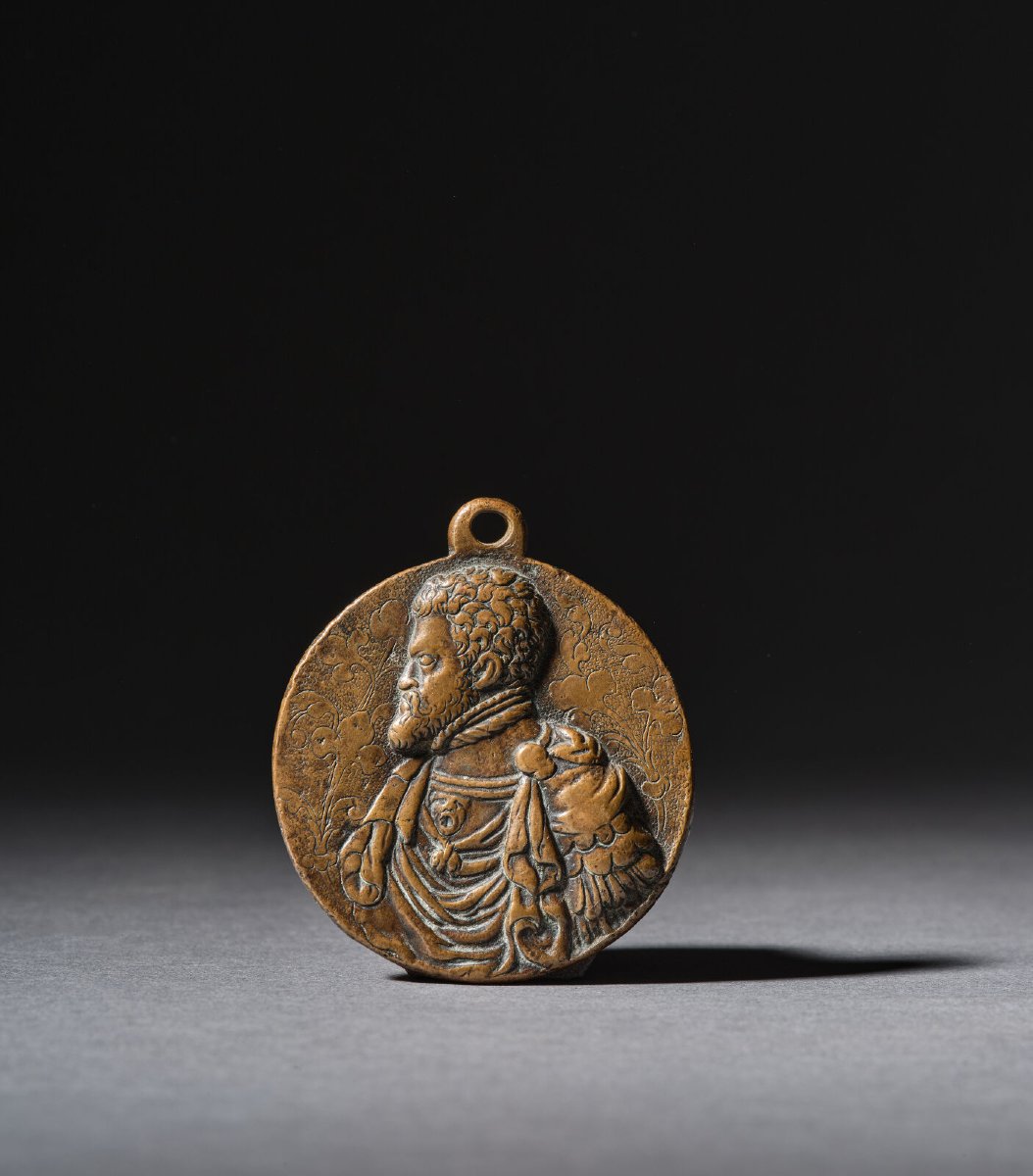 Médaille en bronze à l’effigie de Philippe II, d’après Leone Leoni