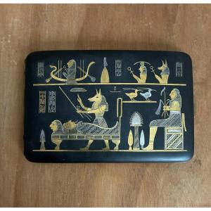 Etui à cigarettes japonais à décor égyptien - début 20ème