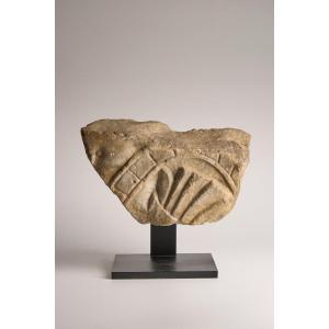 Fragment Of An Architectural Frieze In White Marble—roman Art, 1st Century A.d.